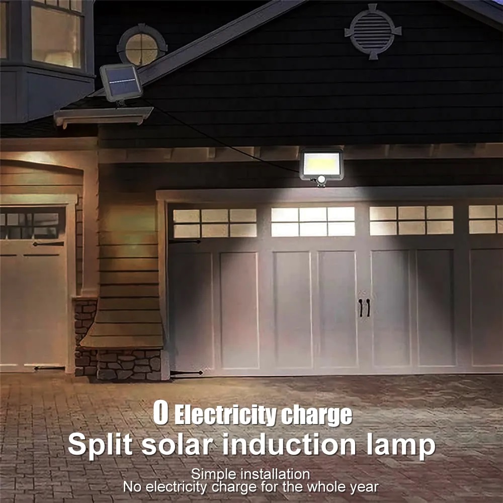 LED-Flood-Street-Lights-Solar-Lights-Outdoor-Motion-Sensor-Security-Led-Flood-Light-160-Bright-COB-LED-Adjustable-Solar-Panel-3-Lighting-Modes-for-Yard-Garden-Garage-18