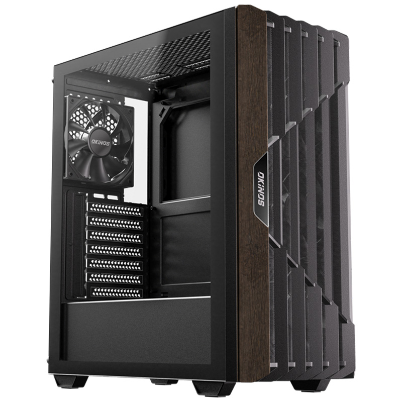 Okinos C5 Oak Wood Mid Tower ATX Case (CAO-C5ARIR)